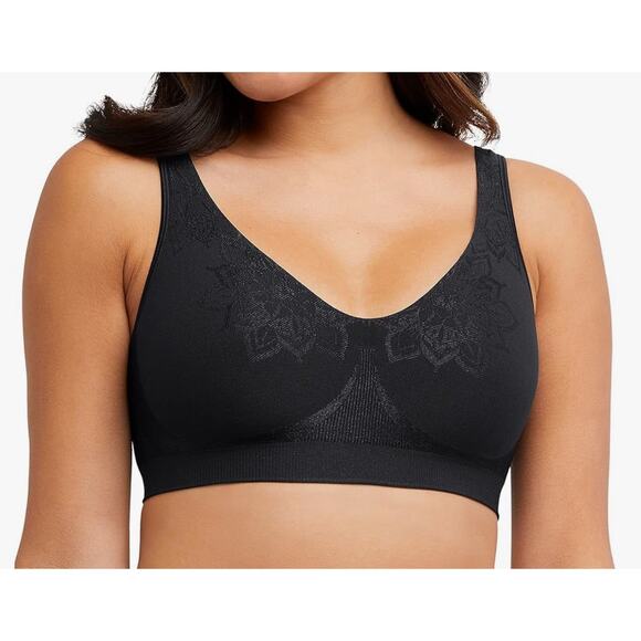 $44 Bali #3484 Comfort Revolution Full Coverage Wireless T-Shirt Bra Medium READ - Picture 2 of 13